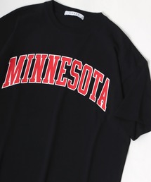 Lazar 別注 College Logo Tee/オーバーサイズ カレッジロゴ 半袖Tシャツ/レディース メンズ