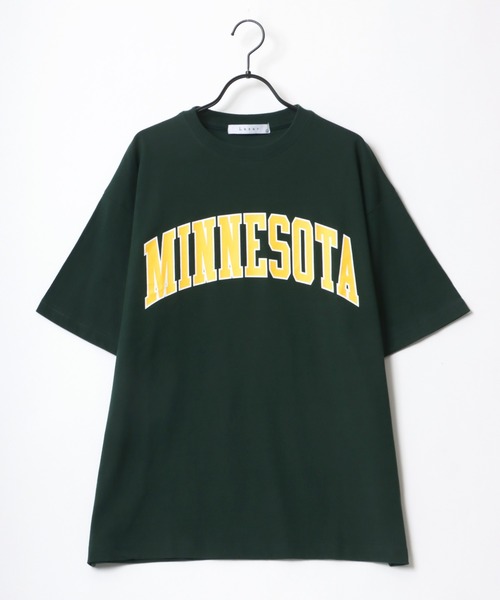 Lazar(ラザル)の「Lazar 別注 College Logo Tee/オーバーサイズ カレッジロゴ 半袖Tシャツ/レディース メンズ(Tシャツ/カットソー・メンズ・ホワイト/ブラック/ダークグリーン/ネイビー/ホワイト系その他/ブラック系その他/ベージュ系その他/ブルー系その他・LL/M/L)」の22枚目の写真