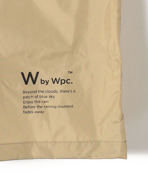 Wpc.(ダブリュピーシー)の「Wpc.:〈手洗い可能〉ユニセックスレインバイシクルモッズコート◇(レインコート/ポンチョ・レディース・ベージュ系/オリーブ・ONE SIZE)」の18枚目の写真