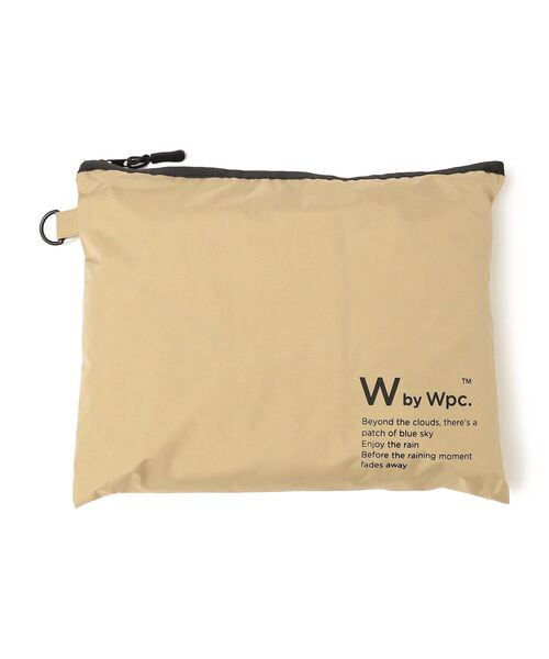 Wpc.(ダブリュピーシー)の「Wpc.:〈手洗い可能〉ユニセックスレインバイシクルモッズコート◇(レインコート/ポンチョ・レディース・ベージュ系/オリーブ・ONE SIZE)」の9枚目の写真