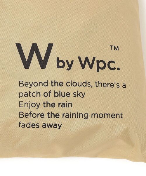 Wpc.(ダブリュピーシー)の「Wpc.:〈手洗い可能〉ユニセックスレインバイシクルモッズコート◇(レインコート/ポンチョ・レディース・ベージュ系/オリーブ・ONE SIZE)」の8枚目の写真