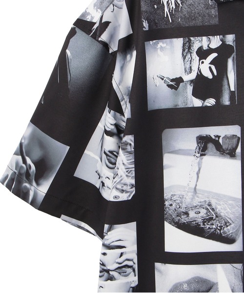A4A(エーフォーエー)の「A4A/エーフォーエー/PHOTO s/s Shirts/フォトショートスリーブバック(シャツ/ブラウス・レディース・ブラック・MEDIUM/LARGE)」の5枚目の写真
