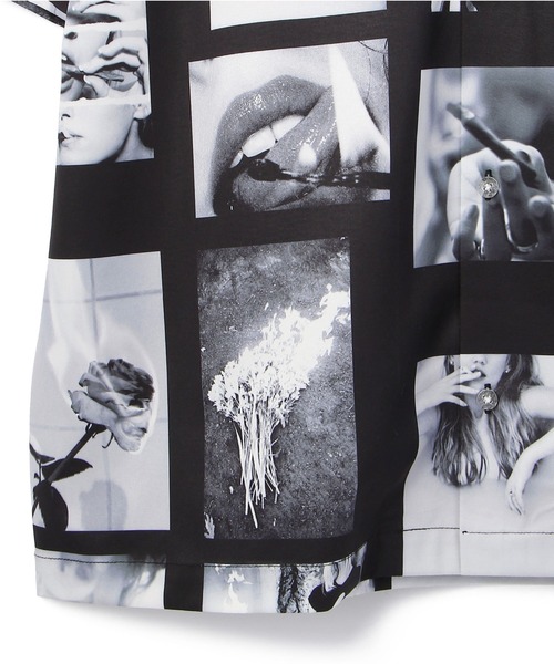 A4A(エーフォーエー)の「A4A/エーフォーエー/PHOTO s/s Shirts/フォトショートスリーブバック(シャツ/ブラウス・レディース・ブラック・MEDIUM/LARGE)」の4枚目の写真