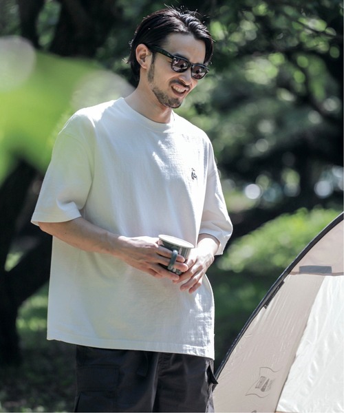 CHUMS(チャムス)の「【CHUMS By JOURNAL STANDARD】別注 BOOBY ロゴプリント Tシャツ(Tシャツ/カットソー・メンズ・ホワイト/クリアブラック/ライトグレー/ブルー系その他・MEDIUM/LARGE/X-LARGE)」の10枚目の写真
