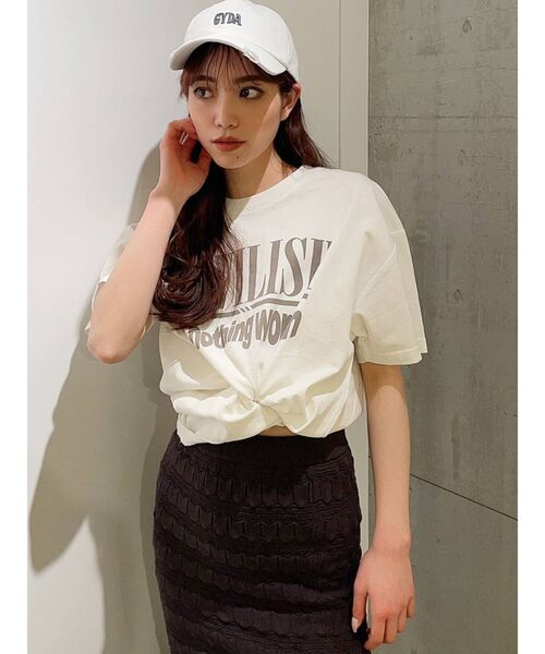 GYDA(ジェイダ)の「DEVILISH BIG Tシャツ(Tシャツ/カットソー・レディース・ブラック/オフホワイト/その他1・FREE)」の1枚目の写真