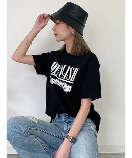 GYDA(ジェイダ)の「DEVILISH BIG Tシャツ(Tシャツ/カットソー・レディース・ブラック/オフホワイト/その他1・FREE)」の2枚目の写真