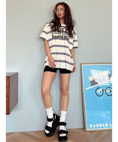 GYDA(ジェイダ)の「DEVILISH BIG Tシャツ(Tシャツ/カットソー・レディース・ブラック/オフホワイト/その他1・FREE)」の18枚目の写真