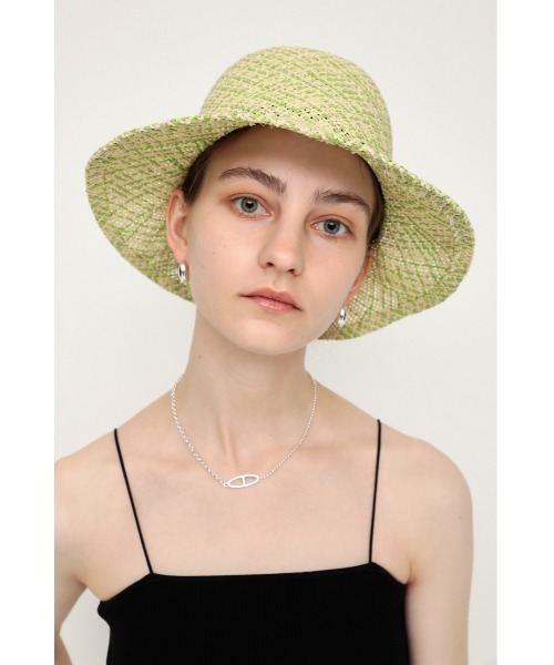 SLY（スライ）の「HANDMADE PAPER YARN MIX HAT ハンドメイド ハット（ハット・レディース・マルチ・FREE）」の7枚目の写真