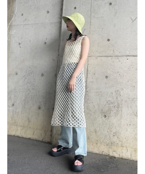 SLY（スライ）の「HANDMADE PAPER YARN MIX HAT ハンドメイド ハット（ハット・レディース・マルチ・FREE）」の10枚目の写真