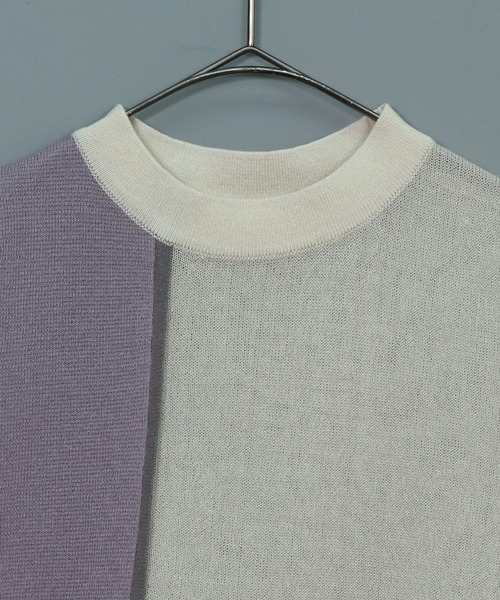 &g'aime(アンジェム)の「【&g’aime】カラーブロックニット(ニット/セーター・レディース・ブラック/アイボリー/チャコール・FREE)」の16枚目の写真