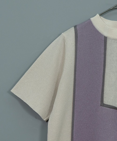 &g'aime(アンジェム)の「【&g’aime】カラーブロックニット(ニット/セーター・レディース・ブラック/アイボリー/チャコール・FREE)」の13枚目の写真