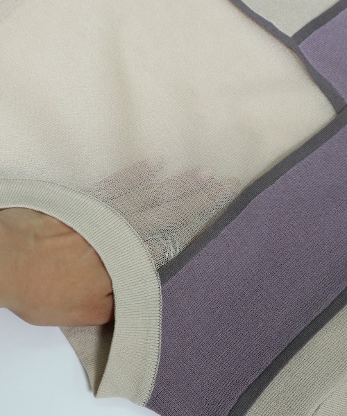 &g'aime(アンジェム)の「【&g’aime】カラーブロックニット(ニット/セーター・レディース・ブラック/アイボリー/チャコール・FREE)」の21枚目の写真