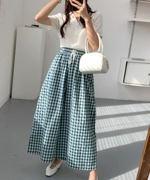 Bifrost | チェックワイドイージーパンツ(その他パンツ)