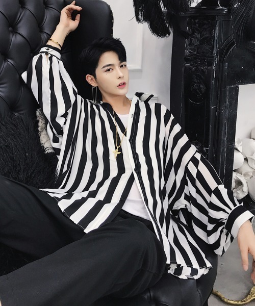 sevens(セブンズ)の「【sevens】ビッグシルエット総柄シャツ(シャツ/ブラウス・メンズ・ホワイト×ブラック・MEDIUM)」の8枚目の写真