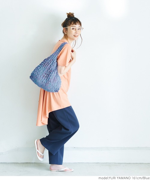 coca（coca）（コカ）の「変形チェックバッグ（トートバッグ・レディース・ホワイト/ブルー・ONE SIZE）」の11枚目の写真