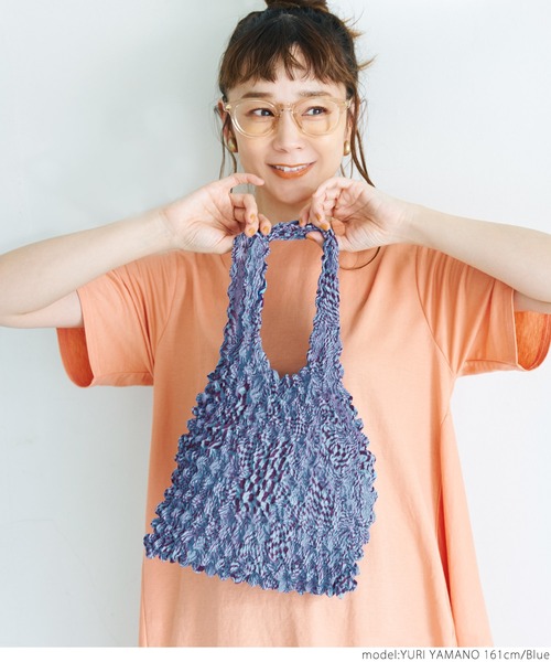 coca（coca）（コカ）の「変形チェックバッグ（トートバッグ・レディース・ホワイト/ブルー・ONE SIZE）」の13枚目の写真