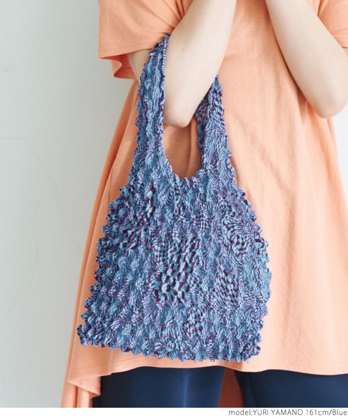 coca（coca）（コカ）の「変形チェックバッグ（トートバッグ・レディース・ホワイト/ブルー・ONE SIZE）」の15枚目の写真