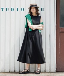 OPAQUE.CLIP | Aラインカットソーワンピース【WEB限定カラー・サイズ】(ワンピース)