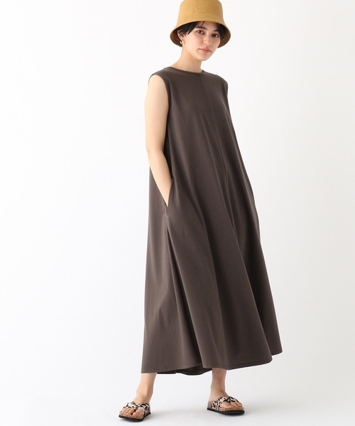 OPAQUE.CLIP（オペークドットクリップ）の「◆Aラインカットソーワンピース【WEB限定カラー・サイズ】（ワンピース・レディース・ブラック/ブラウン系その他/ホワイト系その他6/黄緑系・40/38/42/36）」の17枚目の写真