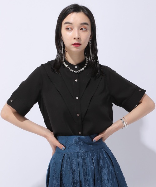 HARE（ハレ）の「フロントデザインシャツ(HARE)（シャツ/ブラウス・レディース・オフホワイト/ブラック・FREE）」の2枚目の写真