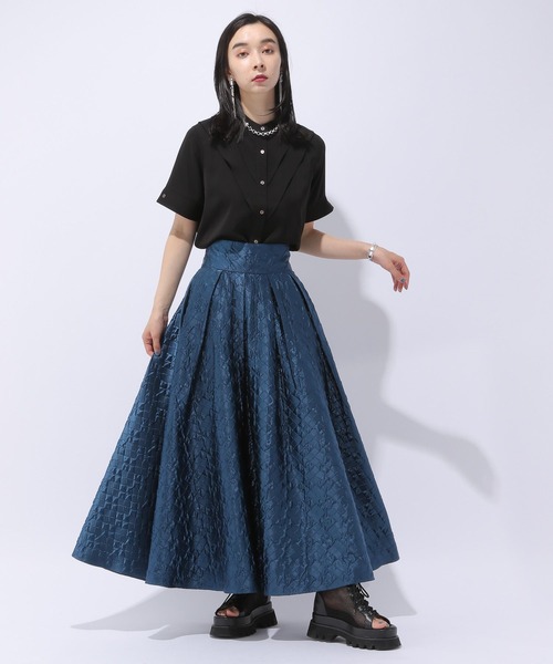 HARE（ハレ）の「フロントデザインシャツ(HARE)（シャツ/ブラウス・レディース・オフホワイト/ブラック・FREE）」の4枚目の写真