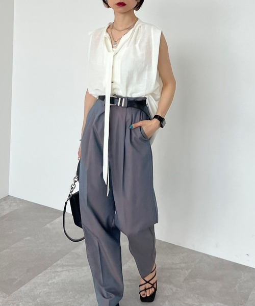 PAGEBOY（ページボーイ）の「CORE / シャイニーコクーンスラックス（スラックス・レディース・グレー系その他/ブルー系その他・SMALL/MEDIUM）」の10枚目の写真