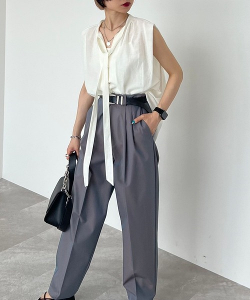 PAGEBOY（ページボーイ）の「CORE / シャイニーコクーンスラックス（スラックス・レディース・グレー系その他/ブルー系その他・SMALL/MEDIUM）」の14枚目の写真