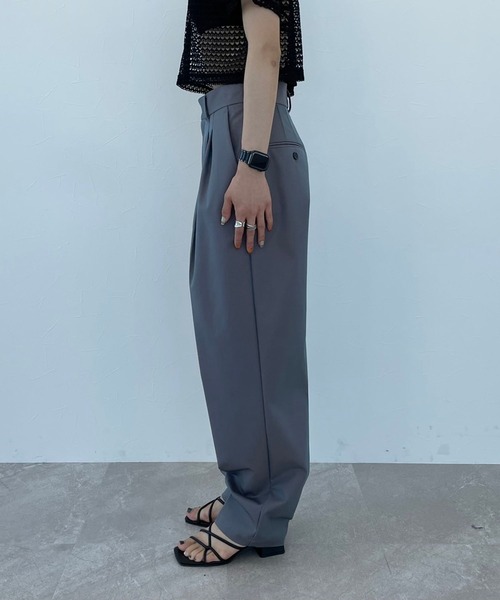 PAGEBOY（ページボーイ）の「CORE / シャイニーコクーンスラックス（スラックス・レディース・グレー系その他/ブルー系その他・SMALL/MEDIUM）」の3枚目の写真