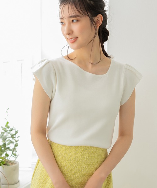 fifth(フィフス)の「【スタッフレコメンド】イレギュラーネックプルオーバー(ニット/セーター・レディース・ホワイト/モカ/ブラック/グリーン/ブルー系その他/ピンク・M)」の13枚目の写真