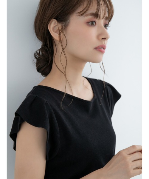 fifth(フィフス)の「【スタッフレコメンド】イレギュラーネックプルオーバー(ニット/セーター・レディース・ホワイト/モカ/ブラック/グリーン/ブルー系その他/ピンク・M)」の7枚目の写真