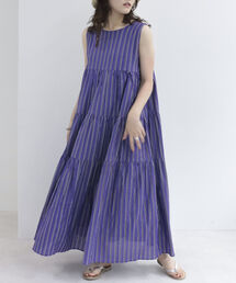 fredy emue（フレディエミュ）の「ストライプ2WAYティアードワンピース（ワンピース）」