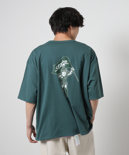 JOURNAL STANDARD(ジャーナルスタンダード)の「【DISCUS×JOURNAL STANDARD / ディスカス】別注 カレッジ リバーシブル Tシャツ(Tシャツ/カットソー・メンズ・コバルトブルー/ネイビー/グリーン/ブラック系その他・LARGE/MEDIUM)」の9枚目の写真
