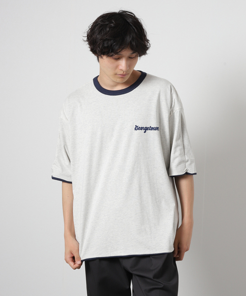 JOURNAL STANDARD(ジャーナルスタンダード)の「【DISCUS×JOURNAL STANDARD / ディスカス】別注 カレッジ リバーシブル Tシャツ(Tシャツ/カットソー・メンズ・コバルトブルー/ネイビー/グリーン/ブラック系その他・LARGE/MEDIUM)」の13枚目の写真