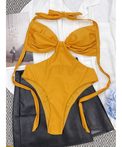 VEATM 水着 Mサイズ ネイビー/イエロー/ホワイト SUNSET LINE SURF SHORTS(STANDARD TYPE)