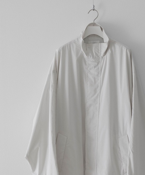 remer（リメール）の「loose Hi-zip over jacket / ルーズハイジップオーバージャケット（ブルゾン・メンズ・チャコールグレー/アイボリー・SMALL/MEDIUM/LARGE）」の11枚目の写真