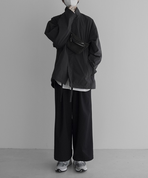 remer（リメール）の「loose Hi-zip over jacket / ルーズハイジップオーバージャケット（ブルゾン・メンズ・チャコールグレー/アイボリー・SMALL/MEDIUM/LARGE）」の22枚目の写真