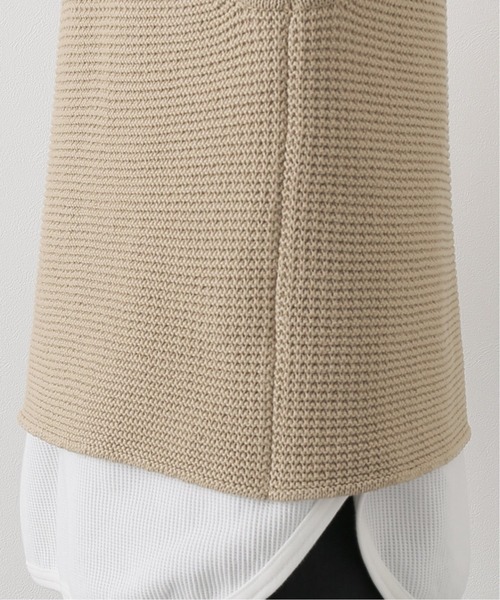 WRAPINKNOT（ラッピンノット）の「【WRAPINKNOT / ラッピンノット】ワッフルライクニットベスト（ベスト・メンズ・ブラックミックス/キャメル・2）」の11枚目の写真