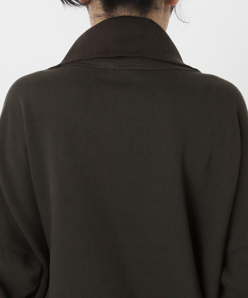 CITYSHOP（シティーショップ）の「ZIP UP スウェット SHIRT：カットソー（Tシャツ/カットソー・レディース・ホワイト/チャコールグレー・FREE）」の22枚目の写真