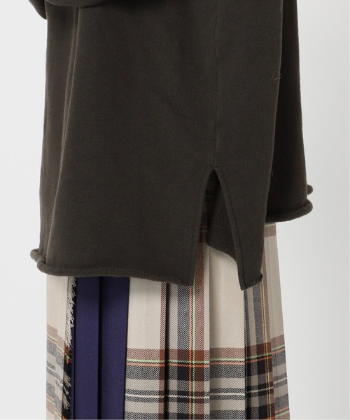 CITYSHOP（シティーショップ）の「ZIP UP スウェット SHIRT：カットソー（Tシャツ/カットソー・レディース・ホワイト/チャコールグレー・FREE）」の10枚目の写真