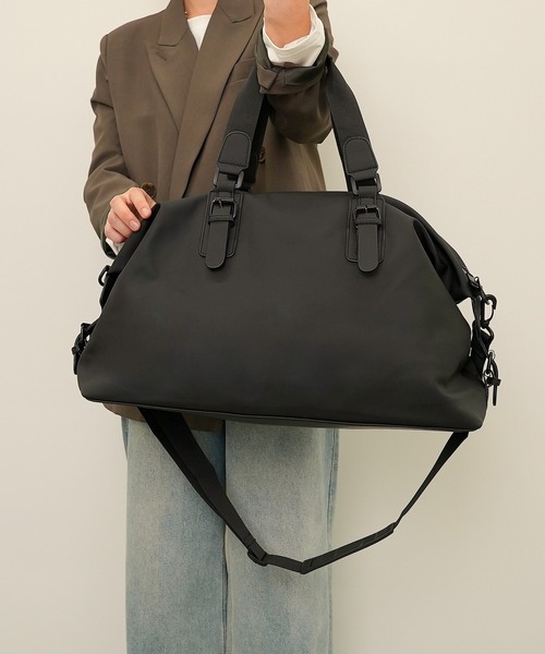 ◉スワッシュ ボストンバック【ブラウン】 セール】アーチボストンバッグ（PC/A4サイズ可能）（ボストン