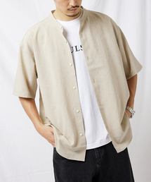 BREEZE COOL バンドカラーシャツ