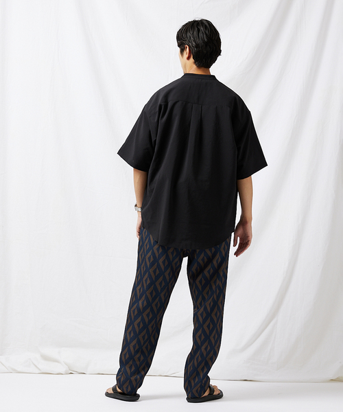 JOURNAL STANDARD(ジャーナルスタンダード)の「BREEZE COOL バンドカラーシャツ(シャツ/ブラウス・メンズ・ブラック/ベージュ/カーキ/タン・SMALL/MEDIUM/LARGE)」の5枚目の写真