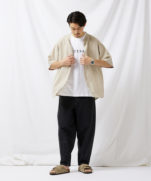JOURNAL STANDARD(ジャーナルスタンダード)の「BREEZE COOL バンドカラーシャツ(シャツ/ブラウス・メンズ・ブラック/ベージュ/カーキ/タン・SMALL/MEDIUM/LARGE)」の11枚目の写真