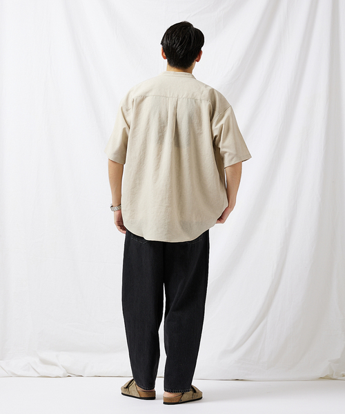 JOURNAL STANDARD(ジャーナルスタンダード)の「BREEZE COOL バンドカラーシャツ(シャツ/ブラウス・メンズ・ブラック/ベージュ/カーキ/タン・SMALL/MEDIUM/LARGE)」の13枚目の写真