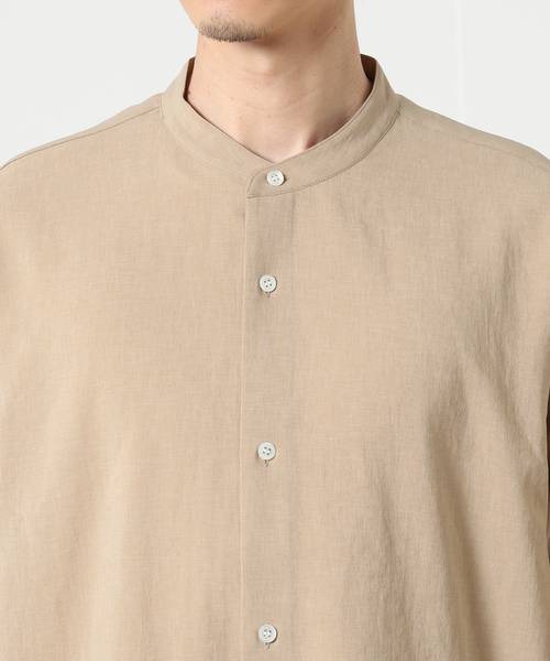 JOURNAL STANDARD(ジャーナルスタンダード)の「BREEZE COOL バンドカラーシャツ(シャツ/ブラウス・メンズ・ブラック/ベージュ/カーキ/タン・SMALL/MEDIUM/LARGE)」の21枚目の写真