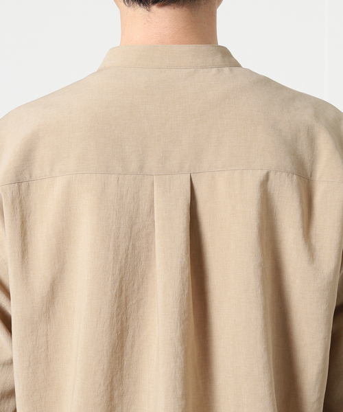 JOURNAL STANDARD(ジャーナルスタンダード)の「BREEZE COOL バンドカラーシャツ(シャツ/ブラウス・メンズ・ブラック/ベージュ/カーキ/タン・SMALL/MEDIUM/LARGE)」の22枚目の写真