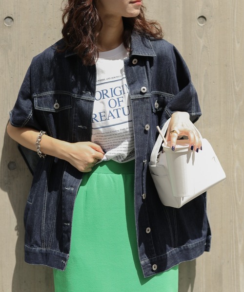 CIAOPANIC TYPY(チャオパニックティピー)の「【TYPYDENIM】ポンチョベスト(ベスト・レディース・ブラック/ネイビー・ONE SIZE)」の2枚目の写真