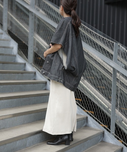 CIAOPANIC TYPY(チャオパニックティピー)の「【TYPYDENIM】ポンチョベスト(ベスト・レディース・ブラック/ネイビー・ONE SIZE)」の10枚目の写真