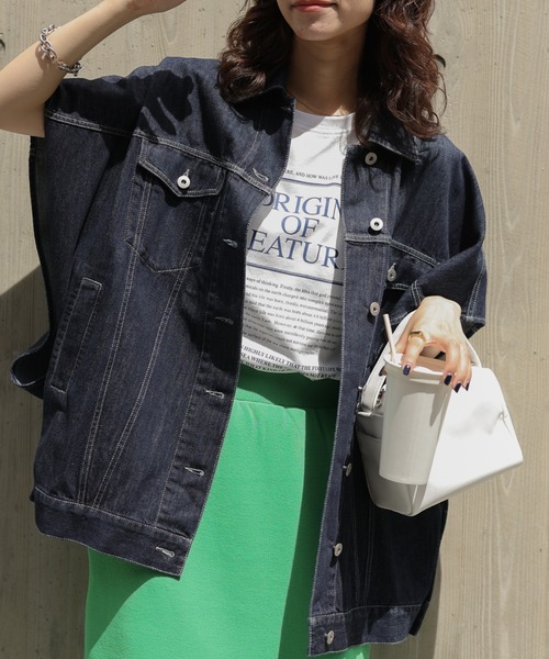 CIAOPANIC TYPY(チャオパニックティピー)の「【TYPYDENIM】ポンチョベスト(ベスト・レディース・ブラック/ネイビー・ONE SIZE)」の14枚目の写真