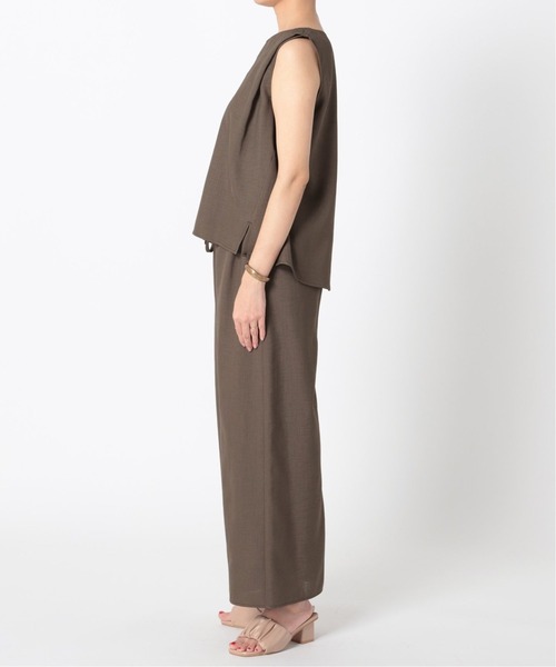 B.C STOCK（ベーセーストック）の「《追加》リネンライク オールインワンSET（その他パンツ・レディース・チャコールグレー/ブラウン/モスグリーン・FREE）」の22枚目の写真